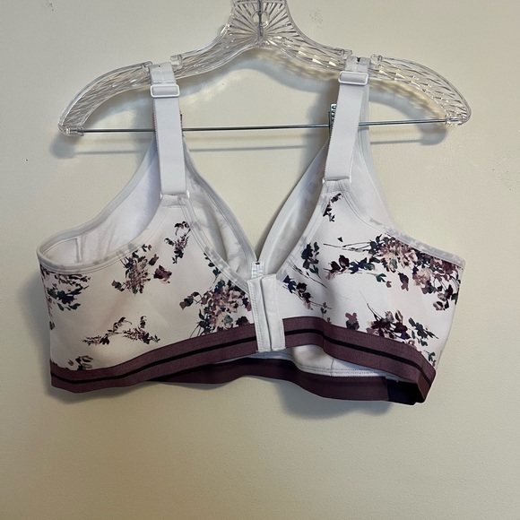 Cacique White and Purple Floral Bra - Picture 3 of 3